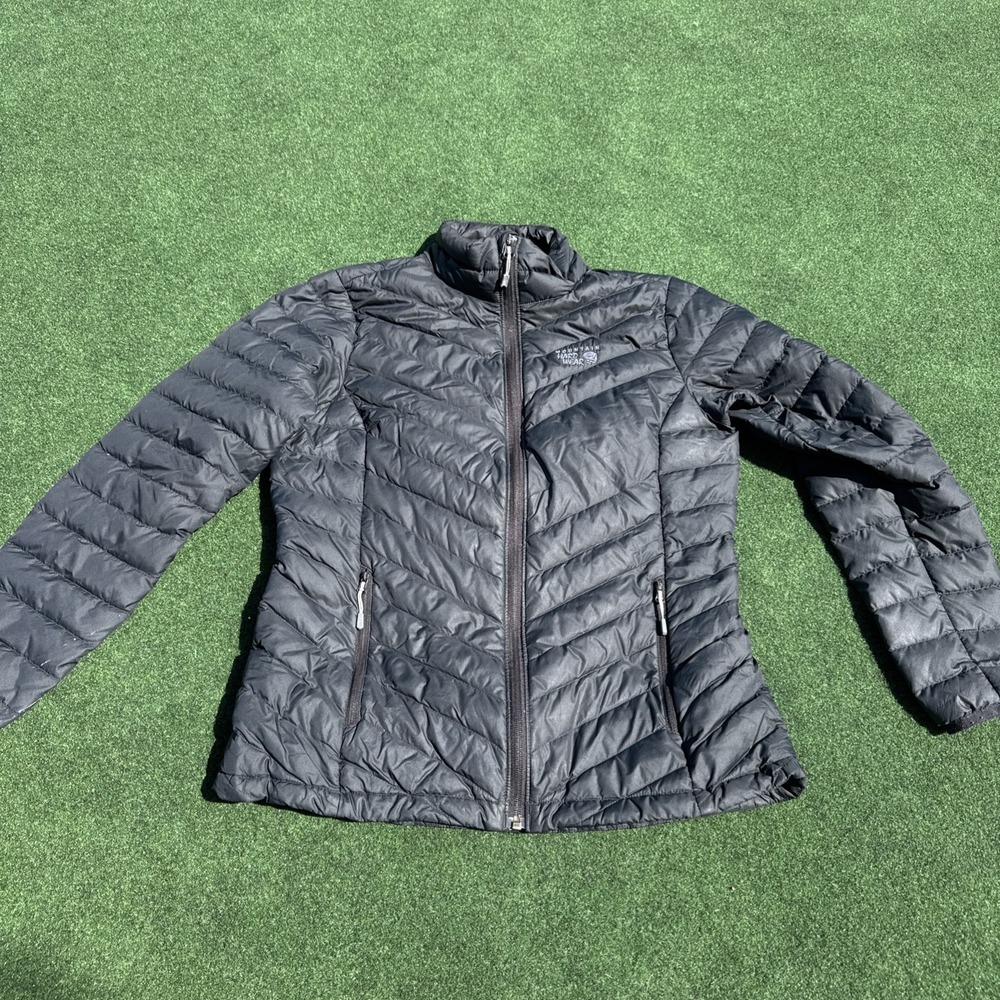 Mountain Hardware Women's 650 Down Puffer Jacket Black Coat Medium Q Shield‎